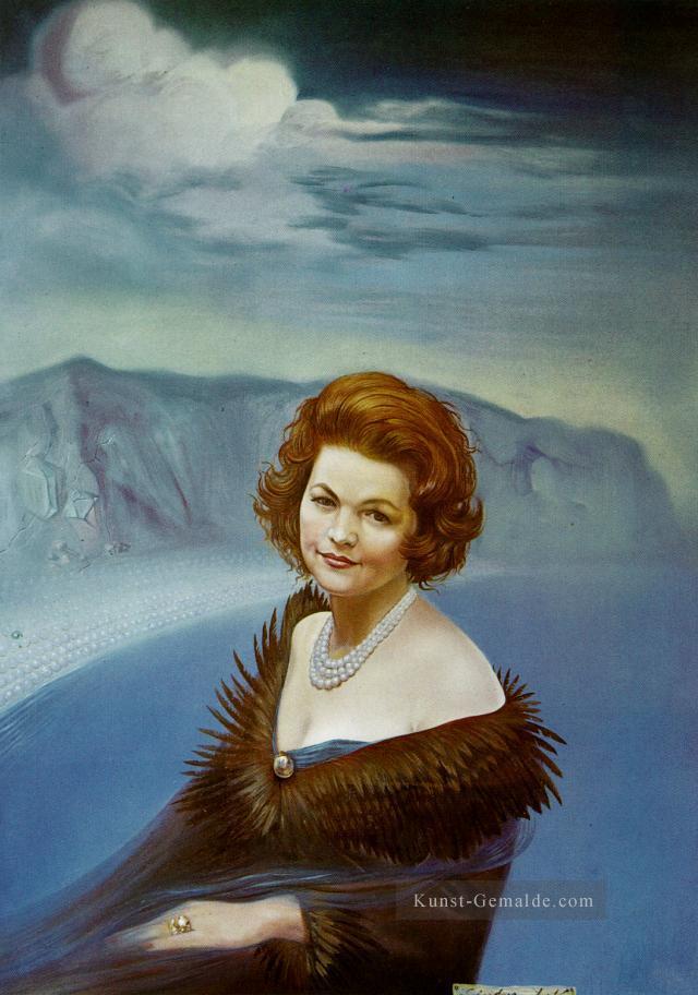 Porträt von Frau Ruth Daponte 1965 Surrealismus Ölgemälde